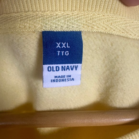 NWT Old Navy Equality Human Right Vintage Crew Neck Sweatshirt Yellow Size XXL - Picture 4 of 14